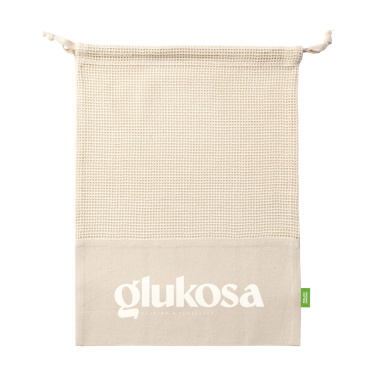 Logo trade meened foto: Natura Organic GOTS võrgust puuviljakott (120 g/m²)