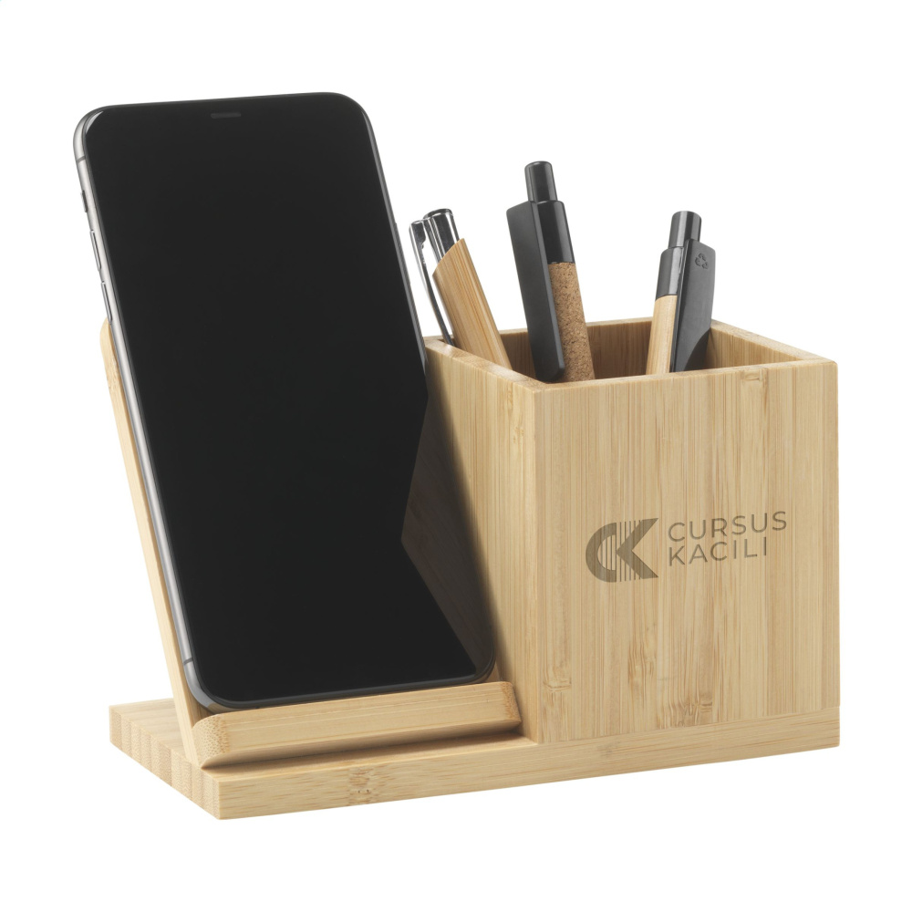 Logotrade reklaamkingitused pilt: Bamboo Boss 15W laadija/pliiatsihoidja