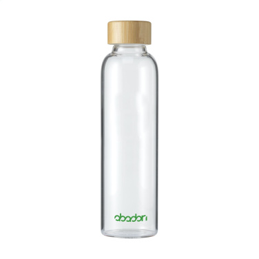 Logo trade firmakingituse pilt: Senga Glass Bamboo 500 ml joogipudel