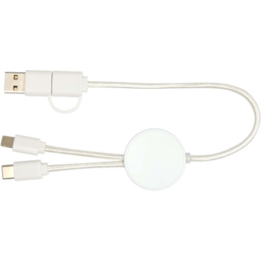 Logotrade reklaamtoote foto: Citala 5-in-1 taaskasutatud plastist 30 cm kiirlaadimiskaabel