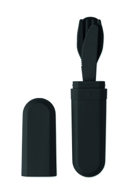 Logo trade ärikingituse pilt: Söögiriistade komplekt ja karp PLA-st BITEFUL