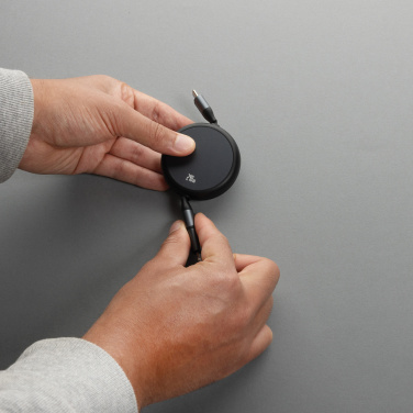 Logotrade ärikingi foto: Terra RCS alumiiniumist sissetõmmatav 240W 2-in-1 kaabel