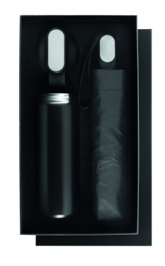 Logotrade firmakingitused pilt: HITHERE kinkekomplekt termospudeli ja vihmavarjuga