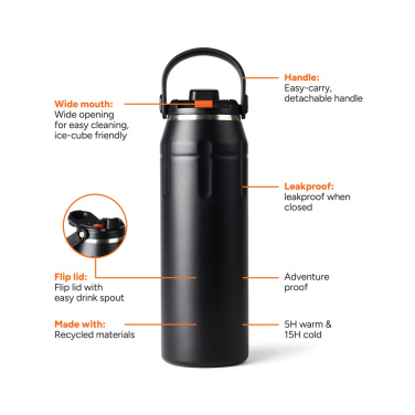 Logo trade meene pilt: Nordic Drift Trail RCS isoleeritud spordipudel 940ml