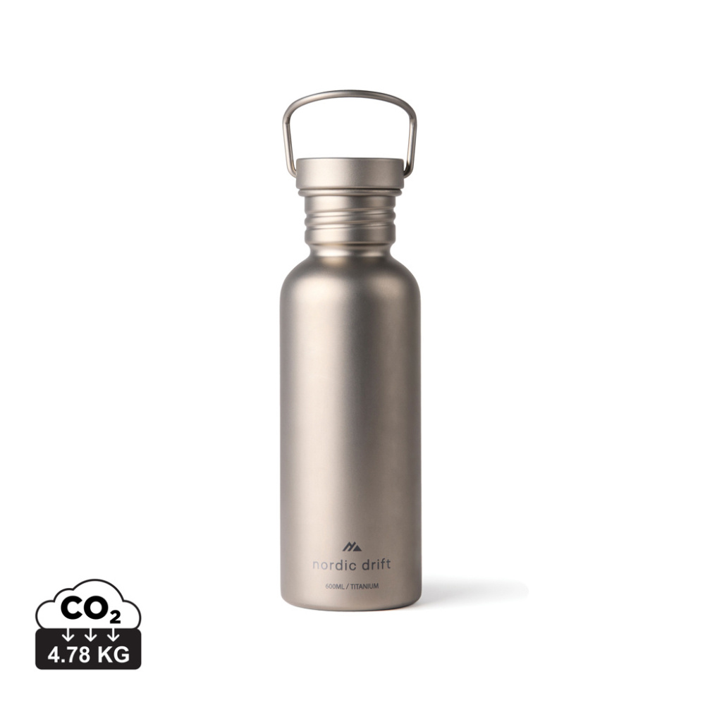 Logotrade ärikingid pilt: Nordic Drift Trail Ultra Light Titanium 600ml veepudel