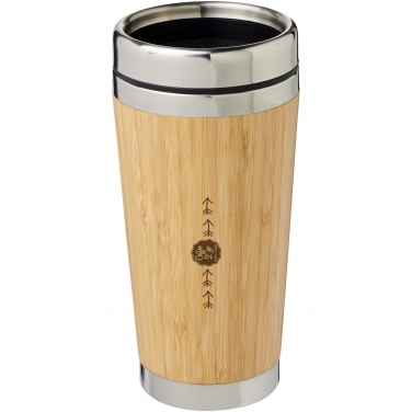 Logo trade liikelahja kuva: Bambupintainen Bambus-juomamuki, 450 ml