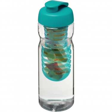 Logotrade mainoslahja ja liikelahja kuva: H2O Active® Base 650 ml läppäkantinen urheilujuomapullo & uuttaja