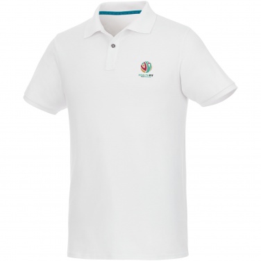 Logo trade mainoslahja kuva: Beryl short sleeve men's organic recycled polo