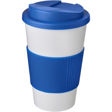 Logo trade mainostuote kuva: Americano® 350 ml muki, läikyttämätön kansi, grippi
