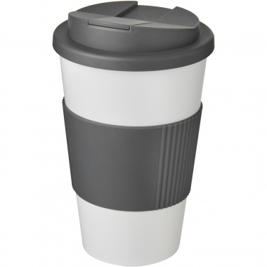 Logo trade mainostuote kuva: Americano® 350 ml muki, läikyttämätön kansi, grippi