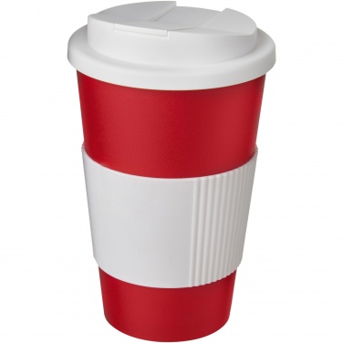 Logo trade liikelahja kuva: Americano® 350 ml muki, läikyttämätön kansi, grippi