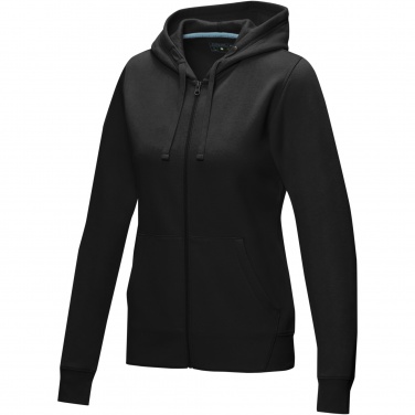Logo trade liikelahjat tuotekuva: Ruby women’s organic recycled full zip hoodie