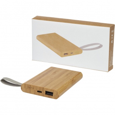 Logo trade mainoslahjat tuotekuva: Tulda-varavirtalähde, 5 000 mAh, bambua