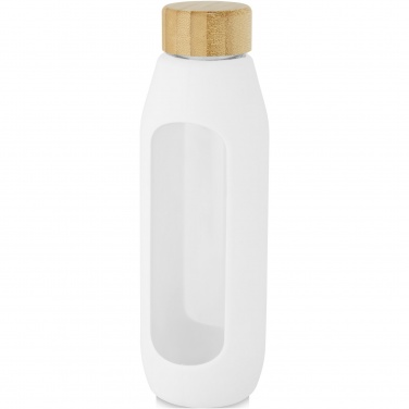 Logotrade liikelahjat mainoslahjat tuotekuva: Tidan 600 ml:n borosilikaattilasipullo silikonisuojalla