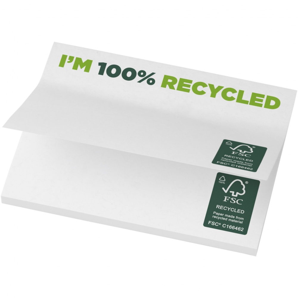 Logo trade mainoslahja ja liikelahja tuotekuva: Sticky-Mate®kierrätetyt tarralaput 100 x 75 mm