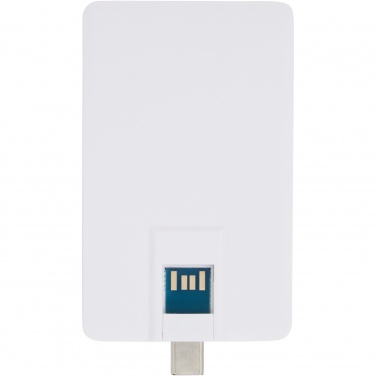 Logo trade mainoslahja ja liikelahja tuotekuva: Duo Slim 32 Gt USB-asema, Type-C ja USB-A 3.0