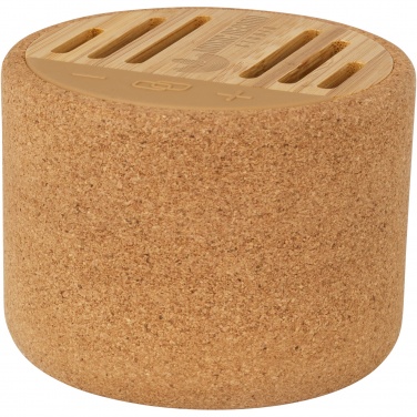 Logotrade mainostuotet kuva: Cerris 5 W:n Bluetooth®-kaiutin korkkimateriaalia
