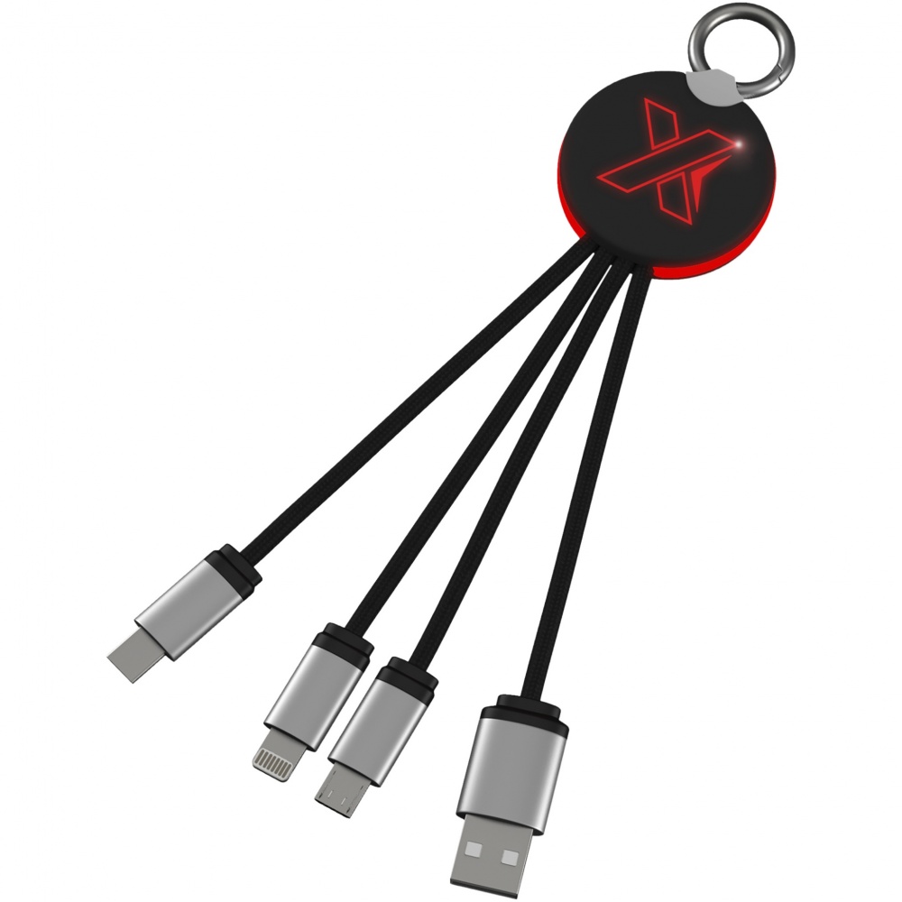 Logotrade liikelahja mainoslahja kuva: SCX.design C16 -kaapeli, pyöreä, valaistuva