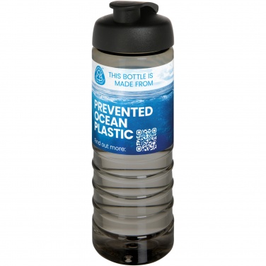 Logo trade mainoslahja ja liikelahja tuotekuva: H2O Active® Eco Treble 750 ml:n juomapullo flip lid -kannella