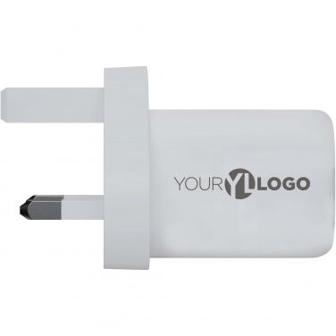 Logo trade liikelahja mainoslahja tuotekuva: Xtorm XEC035 GaN² Ultra 35 W seinälaturi – Iso-Britannian pistoke