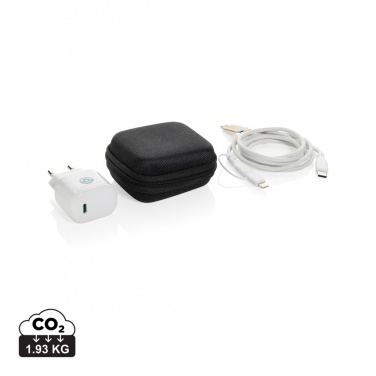 Logotrade mainostuotet kuva: Boost RCS kierrätetty PET 20W USB-C 2 kpl lataussetti