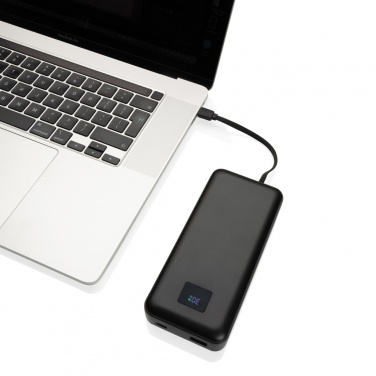 Logotrade mainostuote tuotekuva: Gridley 20000mAh 65W tietokonevirtapankki RCS muovista