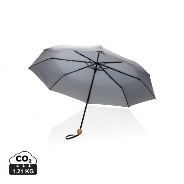Logotrade mainostuote tuotekuva: 20.5" Impact AWARE™ RPET 190T Pongee bambusateenvarjo