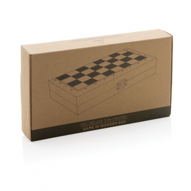 Logotrade liikelahjat kuva: Deluxe 3-in-1 lautapeli laatikossa