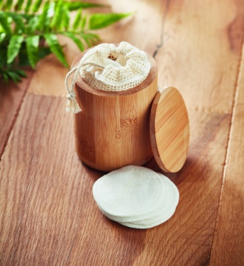 Logo trade mainoslahjat tuotekuva: Bambu vanulappu rasia