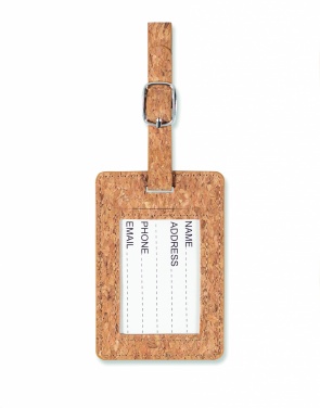 Logotrade mainoslahjat kuva: Cork luggage tag
