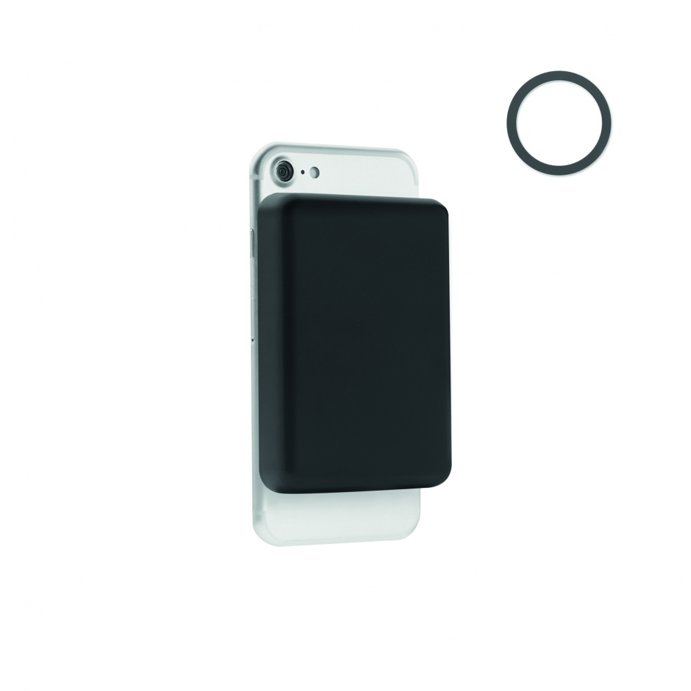 Logo trade liikelahjat mainoslahjat kuva: Magneettinen langaton laturi 15W, 5000 mAh