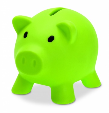 Logo trade mainoslahja ja liikelahja tuotekuva: Säästöpossu PVC