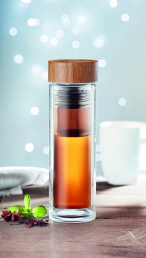 Logo trade mainoslahjat tuotekuva: Borosilikaattilasipullo München