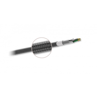 Logo trade liikelahja kuva: Nailoninen tiedonsiirtokaapeli LK30 Type - C Quick Charge 3.0