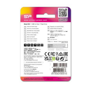 Logotrade liikelahja mainoslahja kuva: PENDRIVE SILICON POWER B32 3.2