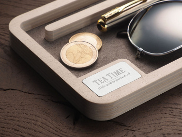 Logotrade mainostuote tuotekuva: Puinen työpöydän järjestäjä 1818121