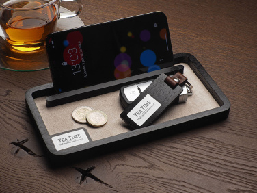 Logo trade mainoslahja kuva: Puinen työpöydän järjestäjä 1818121