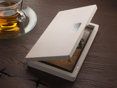 Logo trade liikelahja kuva: Puinen setelilaatikko 1816121