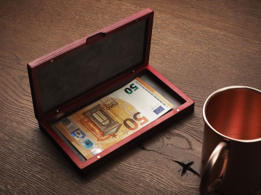 Logo trade mainoslahja kuva: Puinen setelilaatikko 1816121