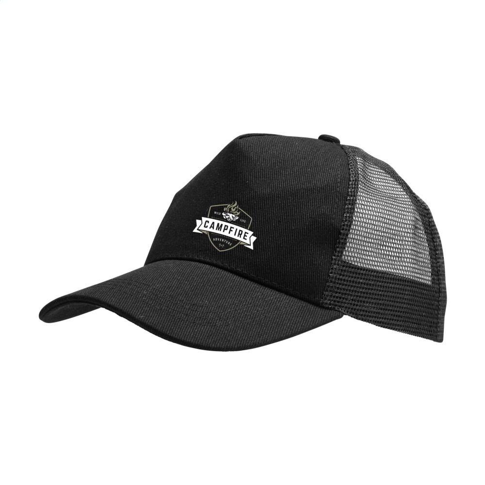 Logo trade liikelahjat mainoslahjat kuva: Trucker kierrätetystä puuvillasta valmistettu lippis