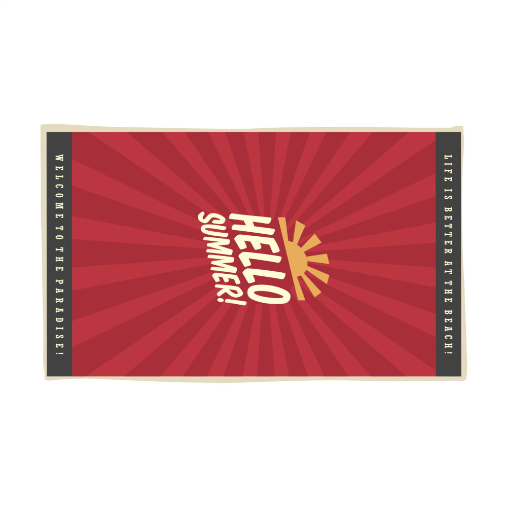 Logotrade mainoslahja ja liikelahja kuva: Painettu rantapyyhe 300 g/m² 100x180