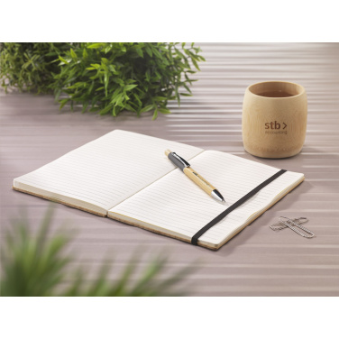 Logotrade mainostuotet kuva: Bamboo Journal Naked Spine Paper Notebook A5