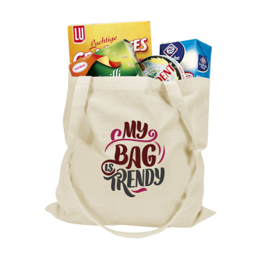 Logo trade liikelahja mainoslahja tuotekuva: ShoppyBag (135g/m²) pitkäkahvainen puuvillakassi