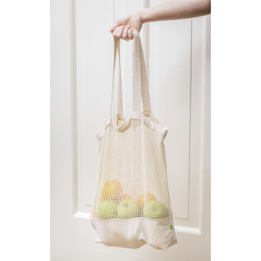 Logo trade mainoslahja kuva: Natura Organic Mesh Shopper (180 g/m²) ostoskassi