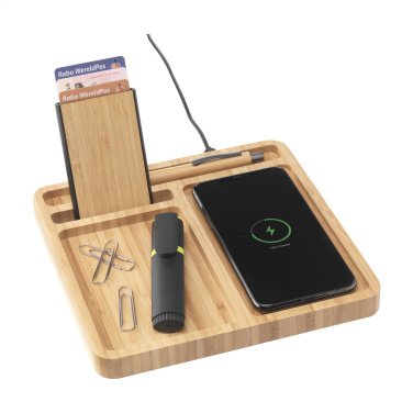 Logotrade liikelahjat kuva: Bamboo Organizer laturi