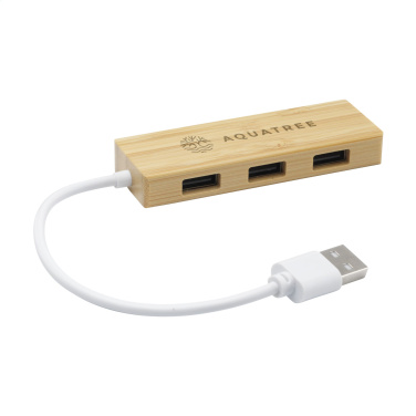 Logotrade liikelahjat mainoslahjat tuotekuva: Bambu USB-keskitin