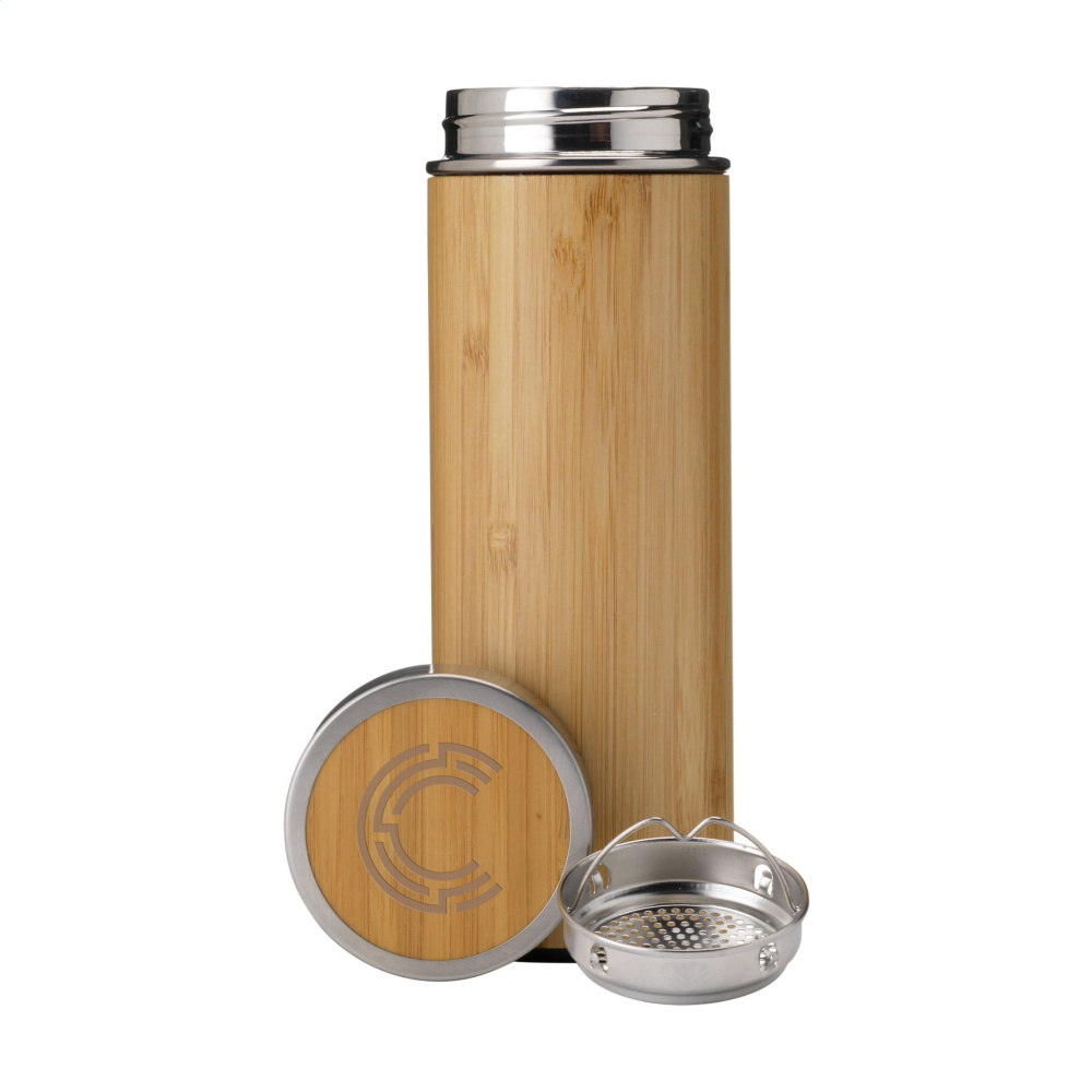 Logotrade liikelahja tuotekuva: Osaka 360 ml bambutermopullo/termokuppi