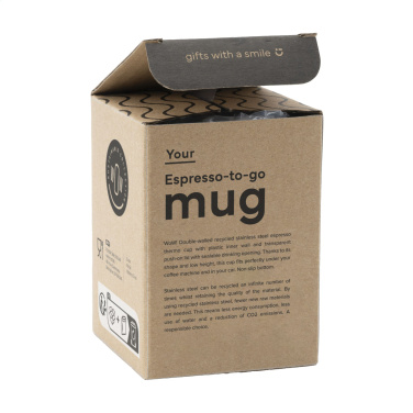 Logotrade liikelahjat mainoslahjat tuotekuva: Espresso-to-Go Muki RCS kierrätettyä terästä 170 ml