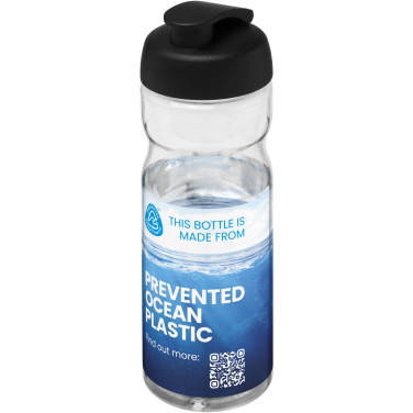 Logo trade liikelahja kuva: H2O Active® Eco Base 650 ml -urheilujuomapullo läppäkannella