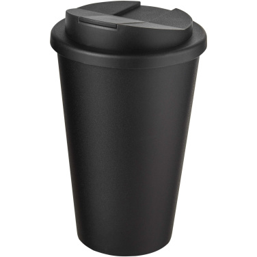 Logotrade mainoslahja tuotekuva: Americano® Eco 350 ml kierrätysmuki läikkymättömällä kannella
